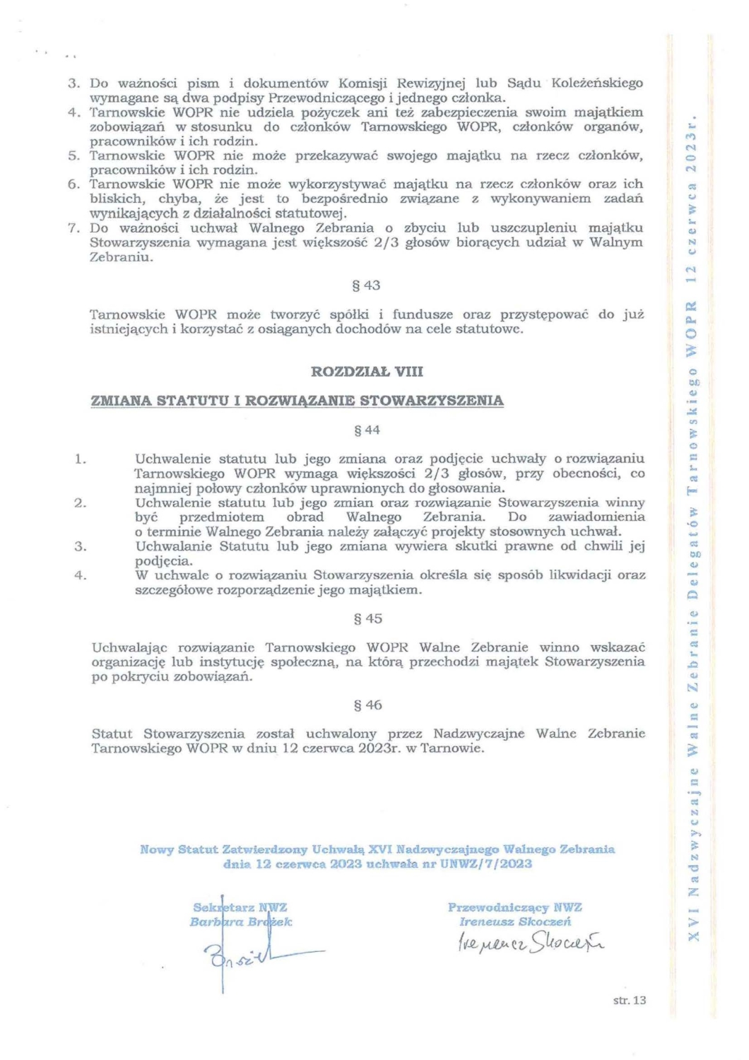 Statut TWOPR 2023_Strona_13